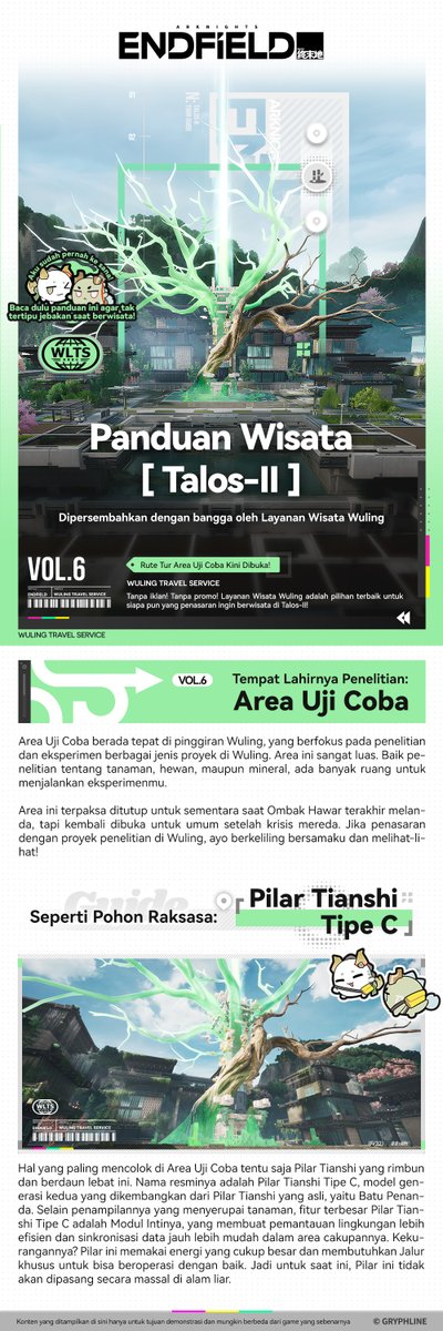 AKEndfieldID's tweet photo. // Panduan Wisata Talos-II // Area Uji Coba //
Rute Tur Area Uji Coba Kini Dibuka!
▼//Unduh game dari situs web resmi: https://t.co/OEWsEyHa7X
#ArknightsEndfield #Endfield #AtTheWakeOfSpring https://t.co/NmaPaEYWfl