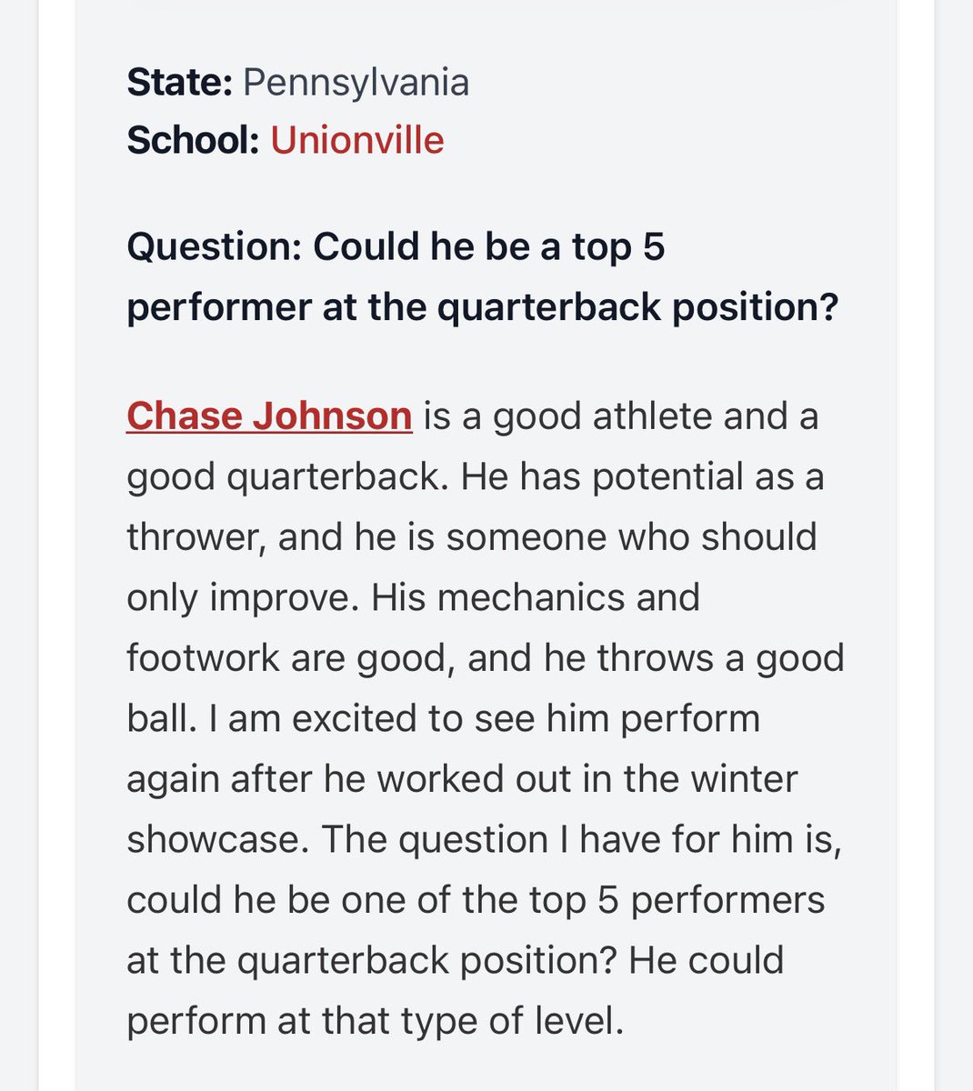 Chase Johnson tweet media