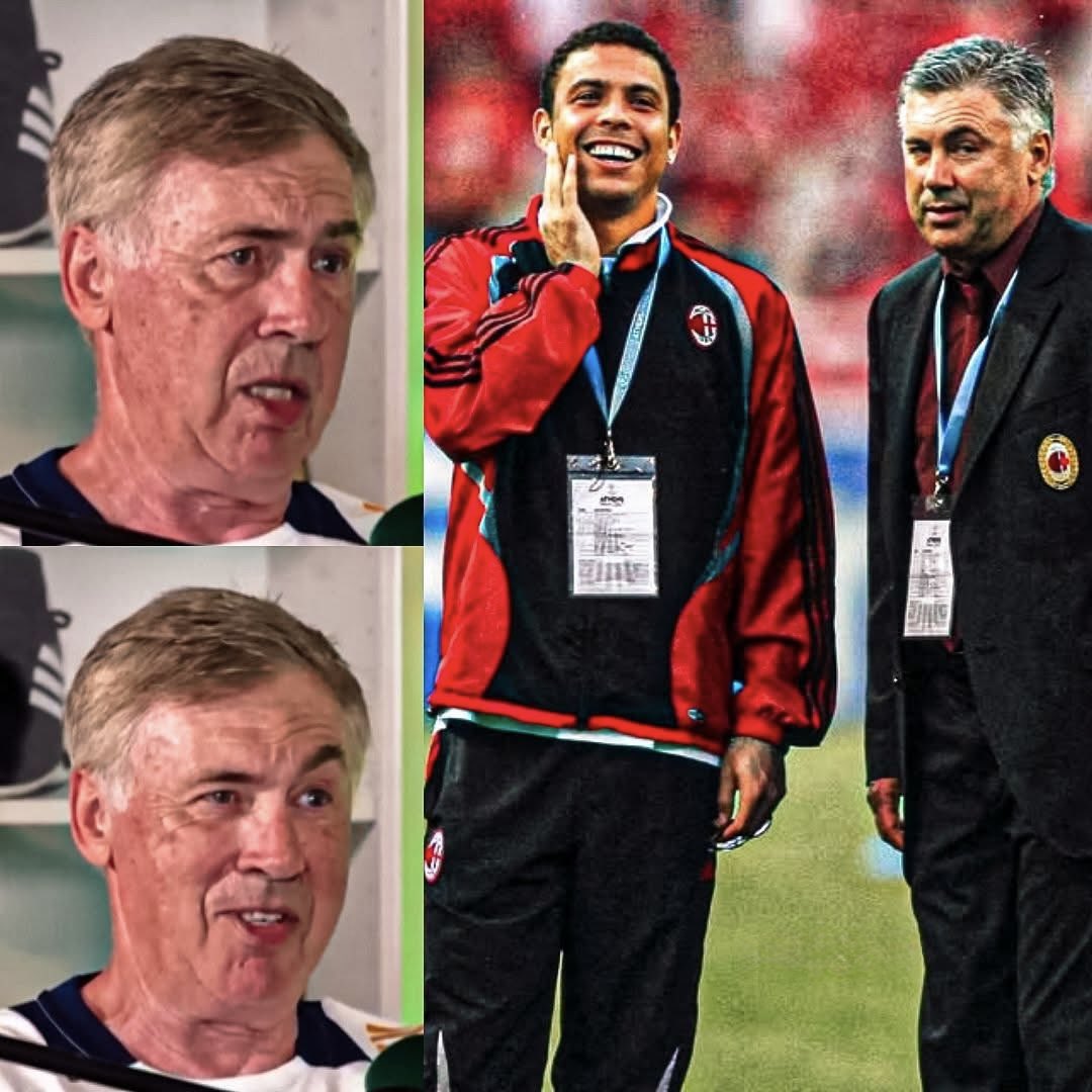 CARLO ANCELOTTI: “Cuando estaban en AC Milán, trajimos a Ronaldo. A su llegada, pesaba 100 kilos. Antes del primer partido, le dije: ‘Sabes que no puedo contar contigo porque necesitas bajar de peso’.

Él me respondió: ‘¿Qué quieres que haga en el campo? ¿Anotar goles o correr?