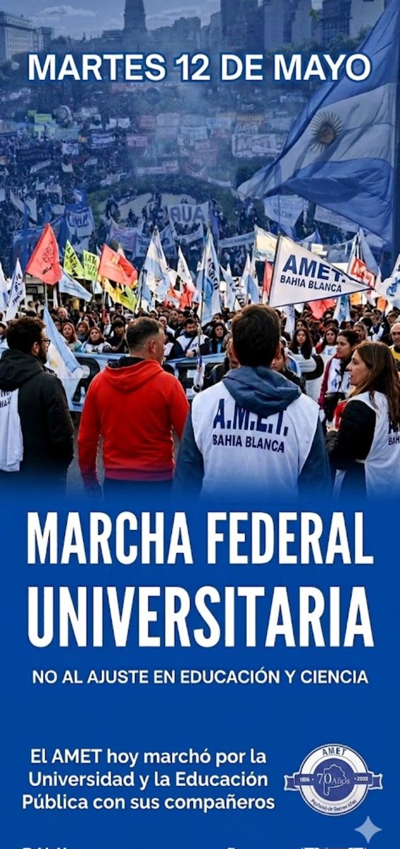 MarceloCabodev1's tweet photo. Acompañamos la Marcha Federal de Educación porque creemos en un país donde estudiar no sea un privilegio, sino un derecho garantizado.
#marchafederalEducativa #EducaciónPública 
#EducaciónTecnicoprofesional
#UniversidadPública #Defendamoslaeducacion https://t.co/LdAyhdeIuc