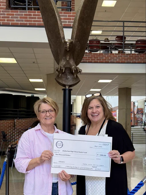 Image from The Hawks Fund — Olathe East (@FundHawks)