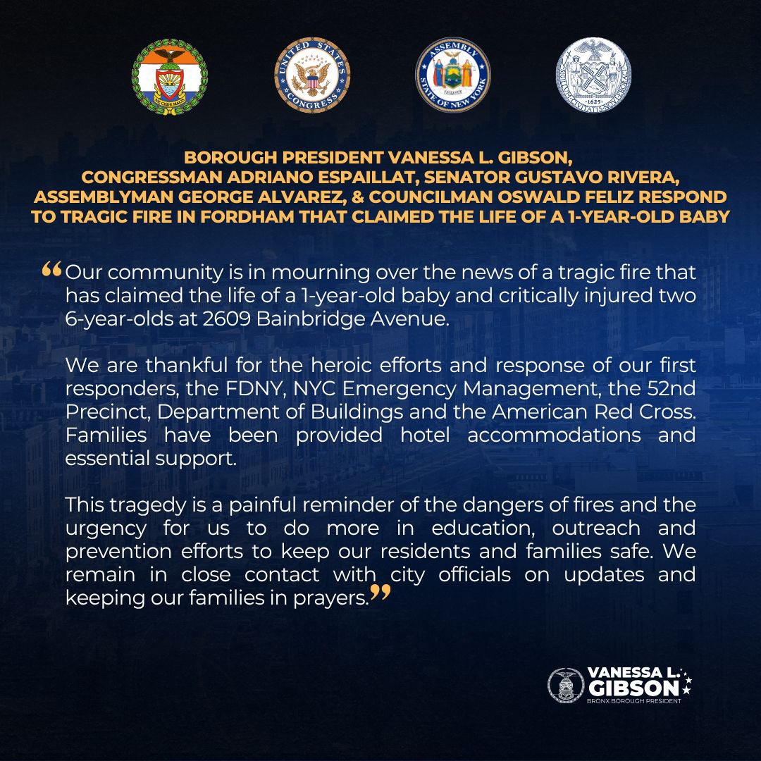 Bronx Borough President Vanessa L. Gibson tweet media