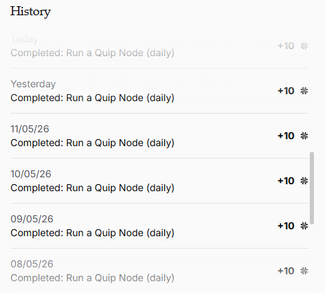 nodesync_top's tweet photo. 🚀 Quip Node Auto Setup Guide @quipnetwork 

Run a Quip node easily on Ubuntu/Linux VPS with one-command auto setup.

Guide:  https://t.co/EolhieJz03

💡 Tip: Use the same wallet that joined the Quip quests when running your node, so the node can earn quest points automatically. https://t.co/4NowB9mD8d