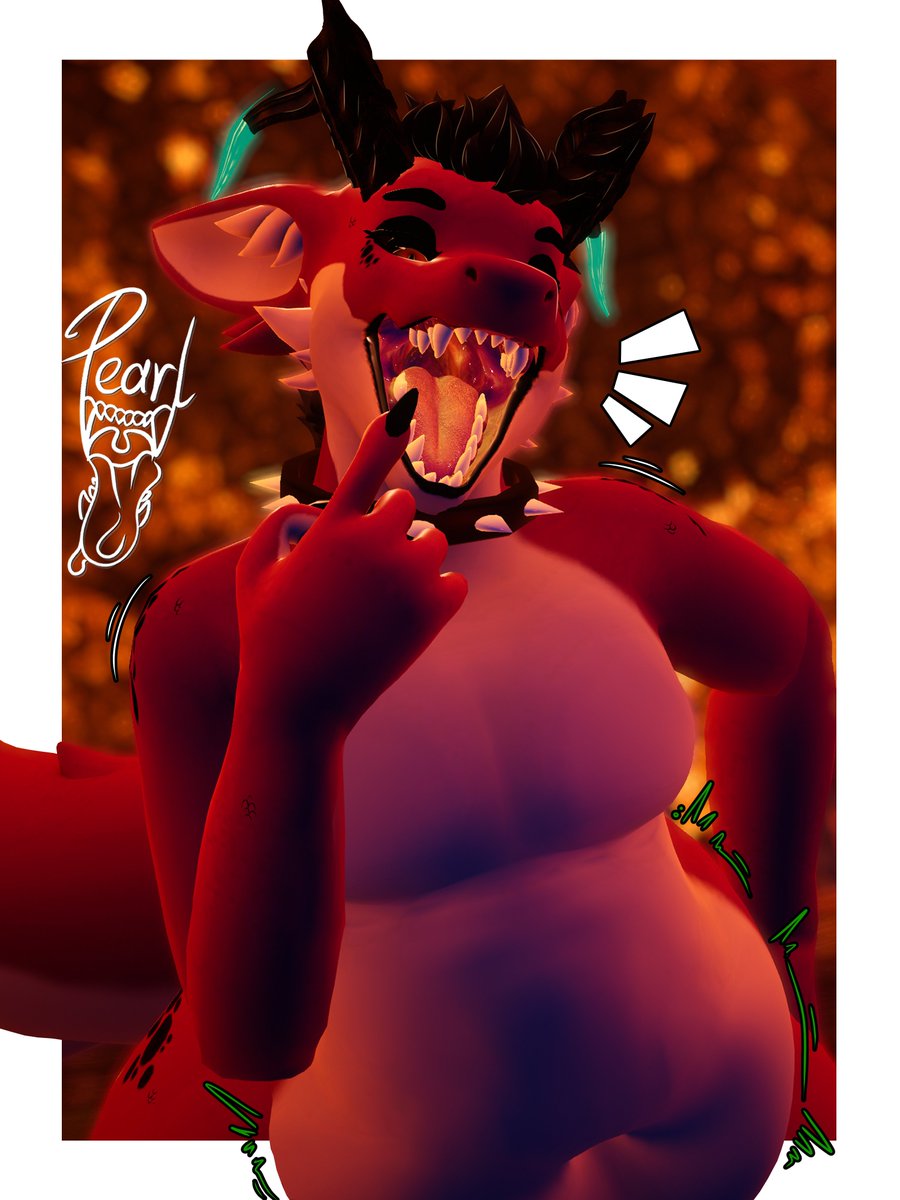 PEARL_8U's tweet photo. Who wants to be churned into Dragon fat? I can always have more prey for #TummyTuesday☠️ Time to reveal this gluttonous Dragon character I started a while ago.
#vore #digestion https://t.co/QXLyQBgxPB