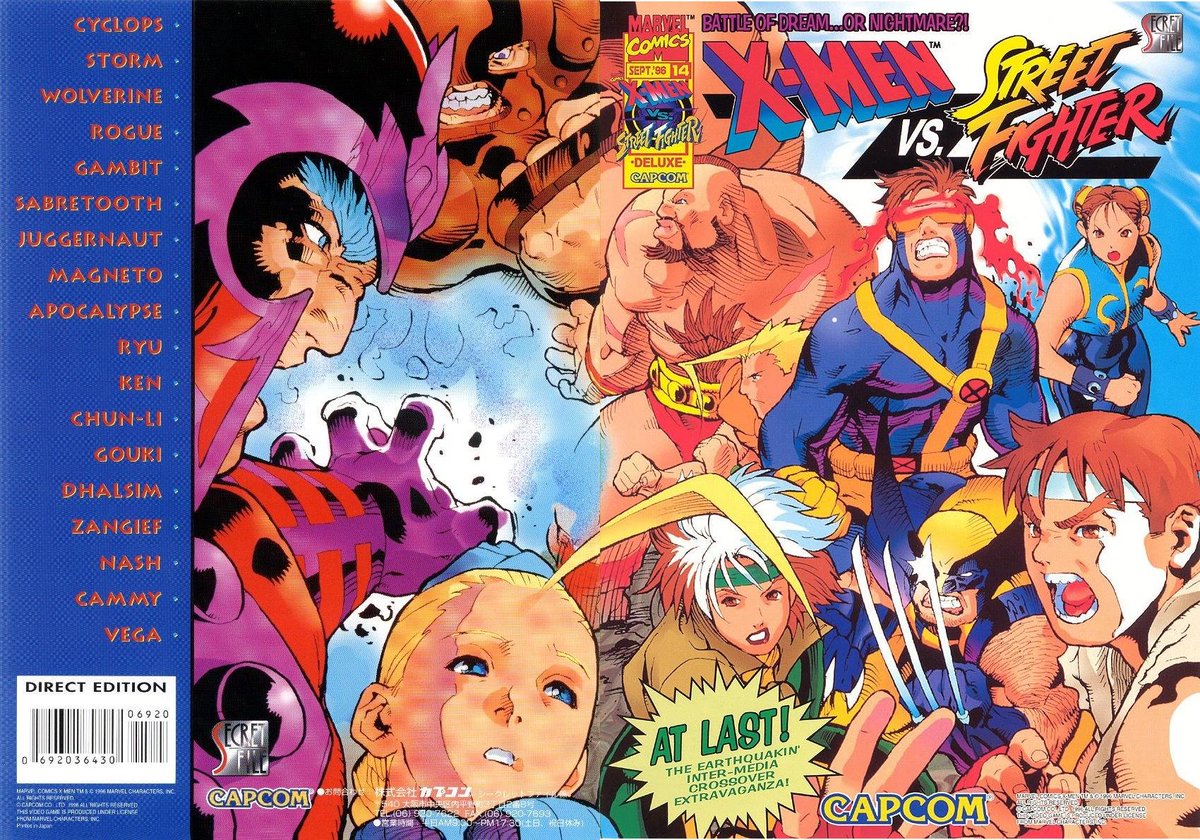 X-Men Vs. Street Fighter By Naoto Kuroshima @bengasu