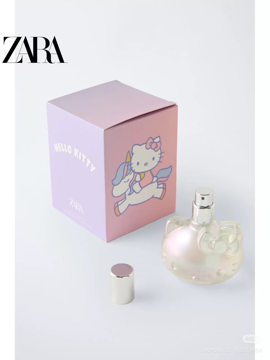 ZARAからもキティちゃん香水出てる🍓✨日本でも買えるのかな💭