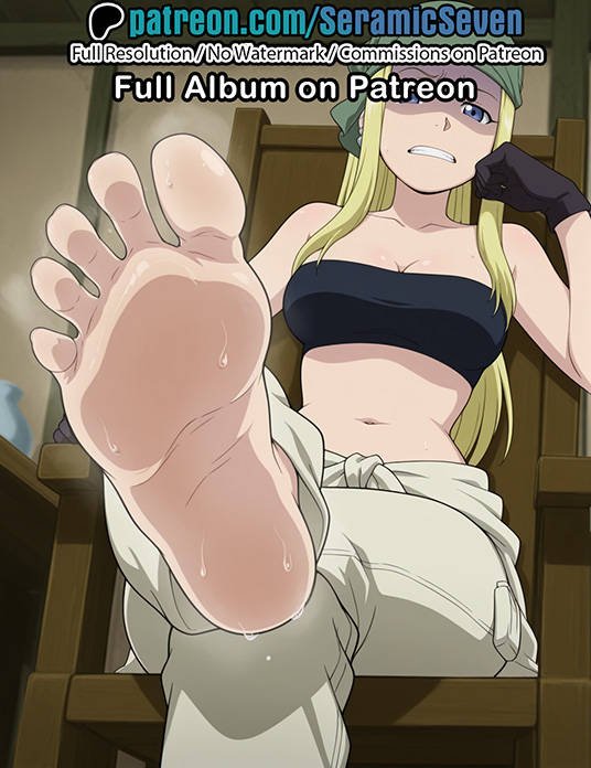 SeramicSeven's tweet photo. #fullmetalalchemist #winryrockbell #fullmetalalchemistbrotherhood #footfetish sfw https://t.co/RwlF1km1si
