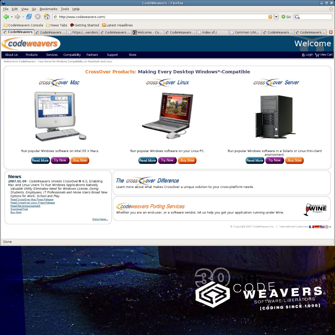 CodeWeavers tweet media