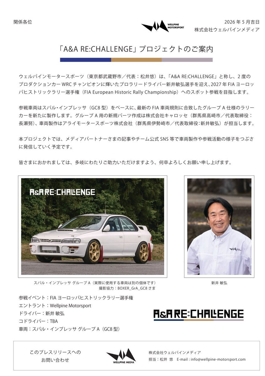 Wellpine Motorsport / CJRT tweet media