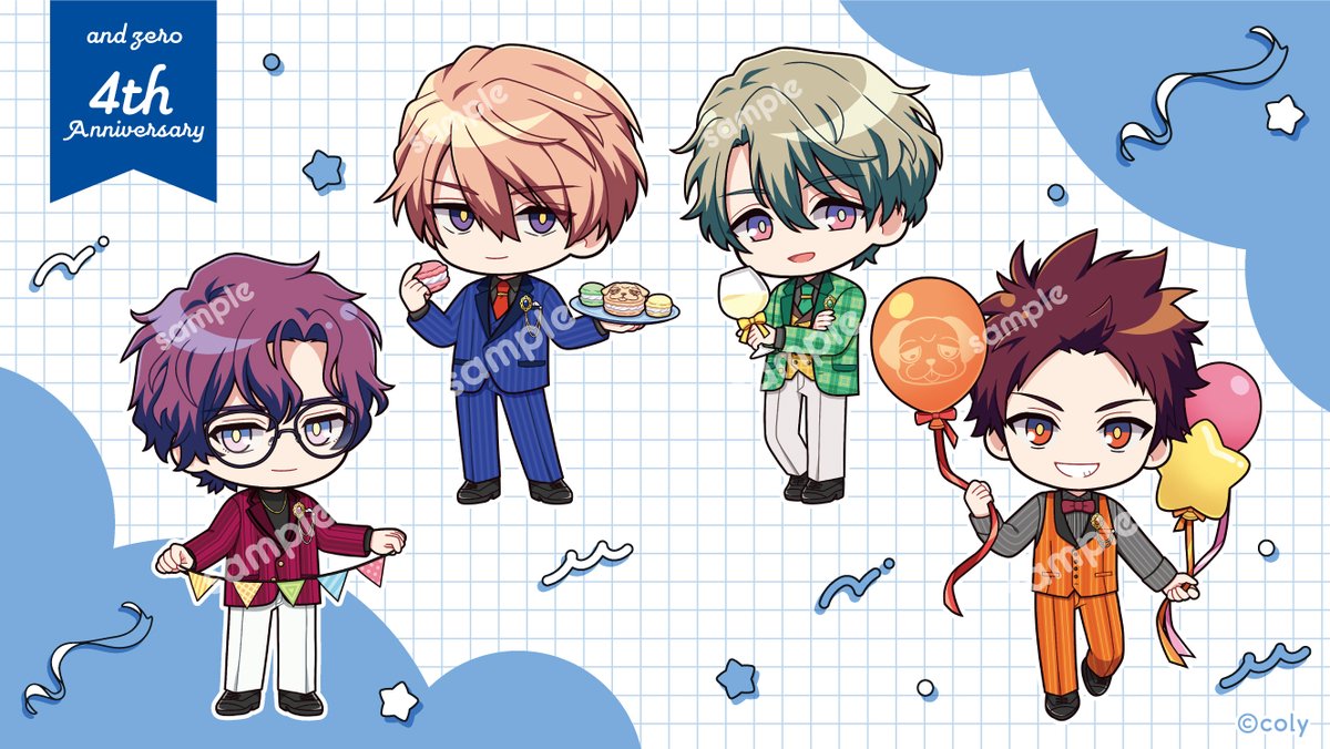 andzero_event's tweet photo. 【4th Anniversary Store】

4周年描き下ろしミニキャライラストを公開中！
本日は【歌舞輝町特別対策課】をご紹介🚓

こちらのイラストを使用した新商品は、
5月30日(土)より開催の4th Anniversary Storeにて販売いたします✨

▼詳細はこちら
https://t.co/VTQqs3gJdT

#アンゼロ　#アンゼロ4周年 https://t.co/YHzxGdAQvZ