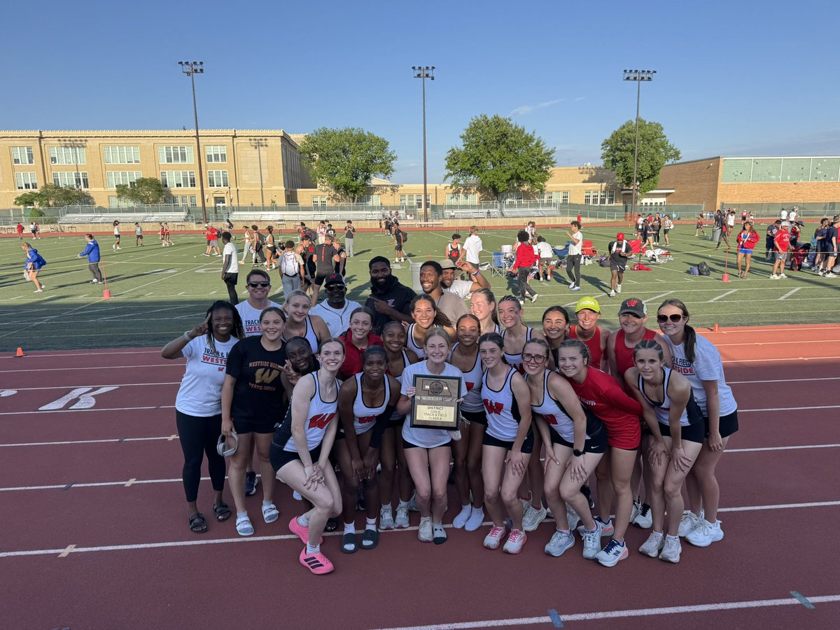 TrackWestside's tweet photo. Omaha Westside Nation stand up.  Boys and Girls take the A-3 District Title today. Proud is an understatement. Love the energy and we had a ball! #Rollside https://t.co/cBuixcmoRA