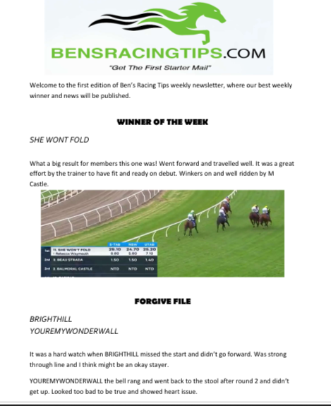 Ben's 🐎Racing Tips tweet media