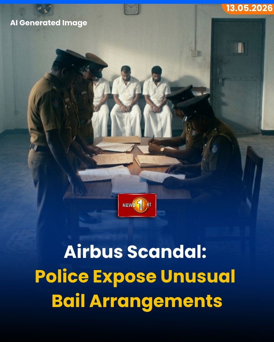 NewsfirstSL's tweet photo. Airbus Scandal: Police Expose Unusual Bail Arrangements
Details: https://t.co/PyZjJ5oUZL
#News1st #Newsfirst #NewsfirstEnglish #LegalNews #SriLanka #CourtReport #BailSurety #SriLankaNews #JudicialSystem #ColomboCourts #LegalEnforcement #Hulftsdorp #SriLankanAirlines #LKA https://t.co/sEUZjc2a94