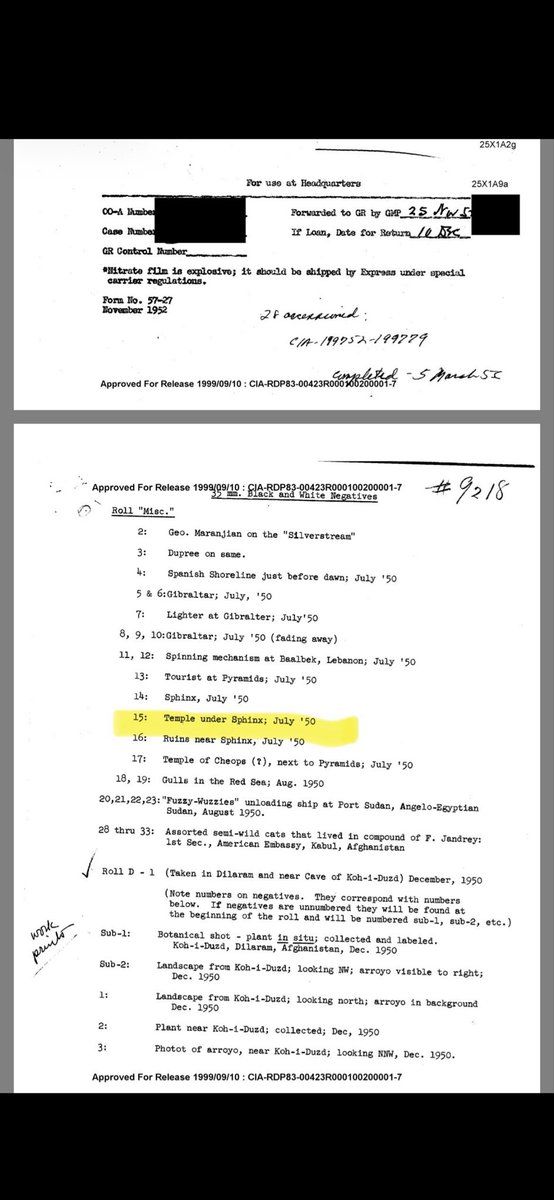 FREgyptologist's tweet photo. Le temple souterrain du sphinx: debunkage autour du document de la CIA mentionnant un temple sous le sphinx 😉 https://t.co/PCnyJlg9HD