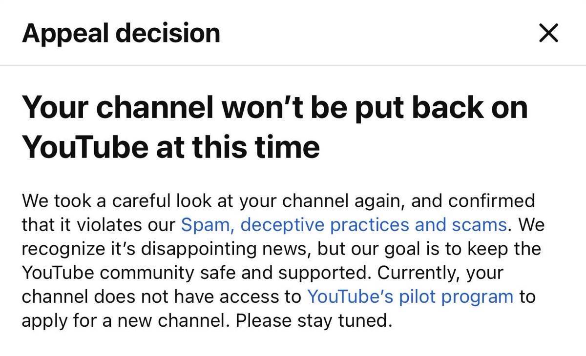 AmmarPant's tweet photo. @TeamYouTube  @Haudeyx removed for spam. I admit songs. Deleted all. One human review? What crime? Thank you. https://t.co/taFpblaAPZ