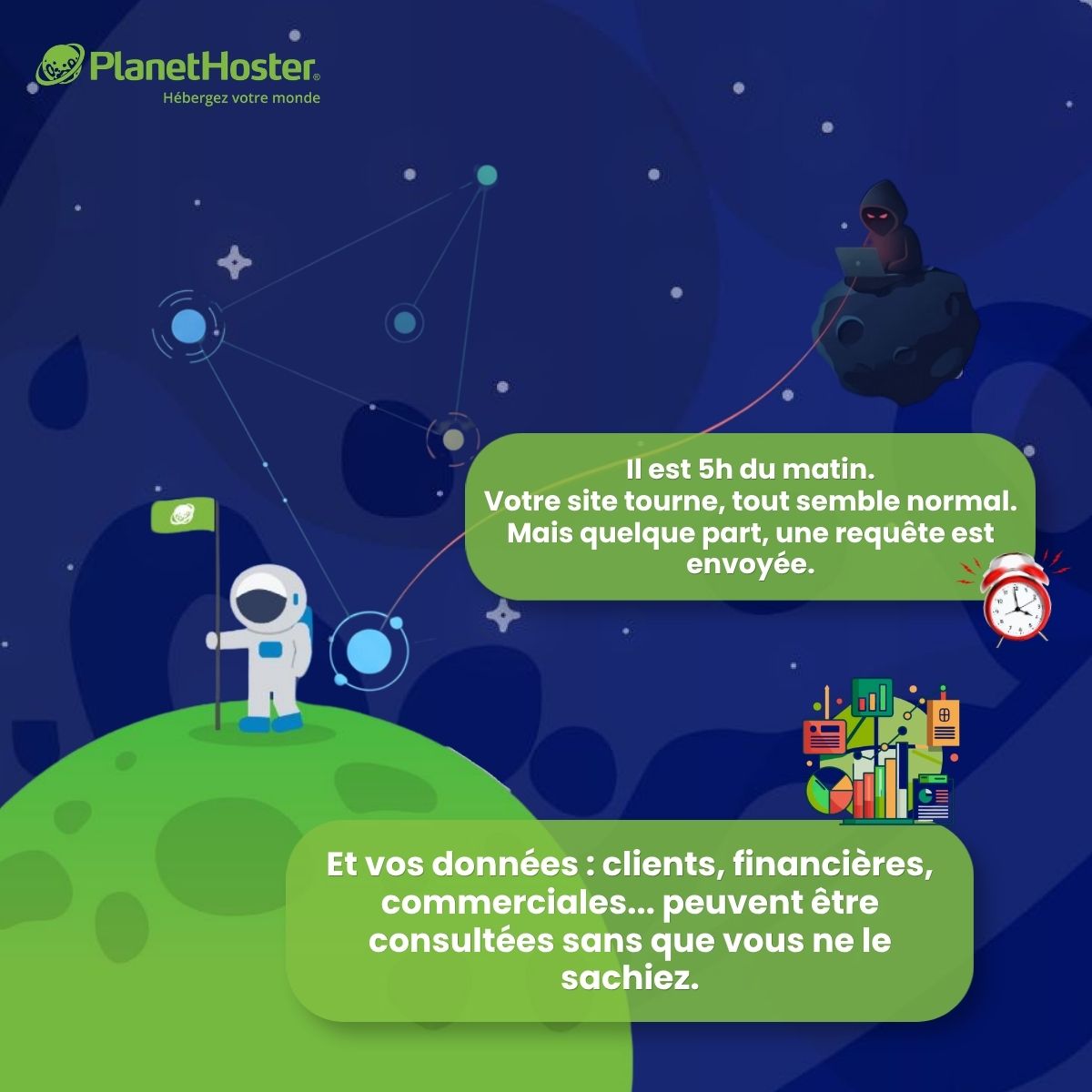 PlanetHoster's tweet photo. Savez-vous vraiment où sont vos données ?

Et surtout… qui peut y accéder, à n’importe quel moment ?

Il est 5h du matin.
Votre site tourne, tout semble normal.
Mais quelque part, une requête est envoyée.
Un accès est demandé.

Et vos données, clients, financières, commerciales, peuvent être consultées sans que vous ne le sachiez.

Ce scénario n’est pas de la fiction.

En 2026, la souveraineté des données est devenue un enjeu critique.

Et contrairement aux idées reçues, héberger en Europe ne suffit pas toujours.

Plusieurs cadres le montrent :

- Le Cloud Act (2018) permet aux autorités américaines d’exiger des données auprès de fournisseurs soumis à leur juridiction, même si elles sont stockées ailleurs

- Un avis juridique allemand (2025) confirme que certaines données hébergées en Europe restent accessibles si elles sont opérées par un fournisseur américain

-La Section 702 du FISA, prolongée jusqu’en 2026, renforce encore ces capacités d’accès

-Le Data Act européen (2025-2026) vient encadrer davantage la portabilité et la réversibilité des données

Autrement dit : la question n’est pas seulement où sont vos données, mais qui les contrôle réellement.

Chez PlanetHoster, nous faisons un choix clair :

- Des infrastructures et entreprises indépendantes situées en France, Suisse et Canada

- Une maîtrise complète de nos environnements (indépendant, agnostique, compl. det cloud act)

- Une gestion transparente des données et des accès

Avec un principe simple : vous restez maître de vos données.

Parce qu’aujourd’hui, l’hébergement n’est plus seulement une question technique.
C’est un choix de confiance.

Avec PlanetHoster, vos données sont en sécurité.
Et si vous avez un doute… c’est probablement le bon moment d’en parler.