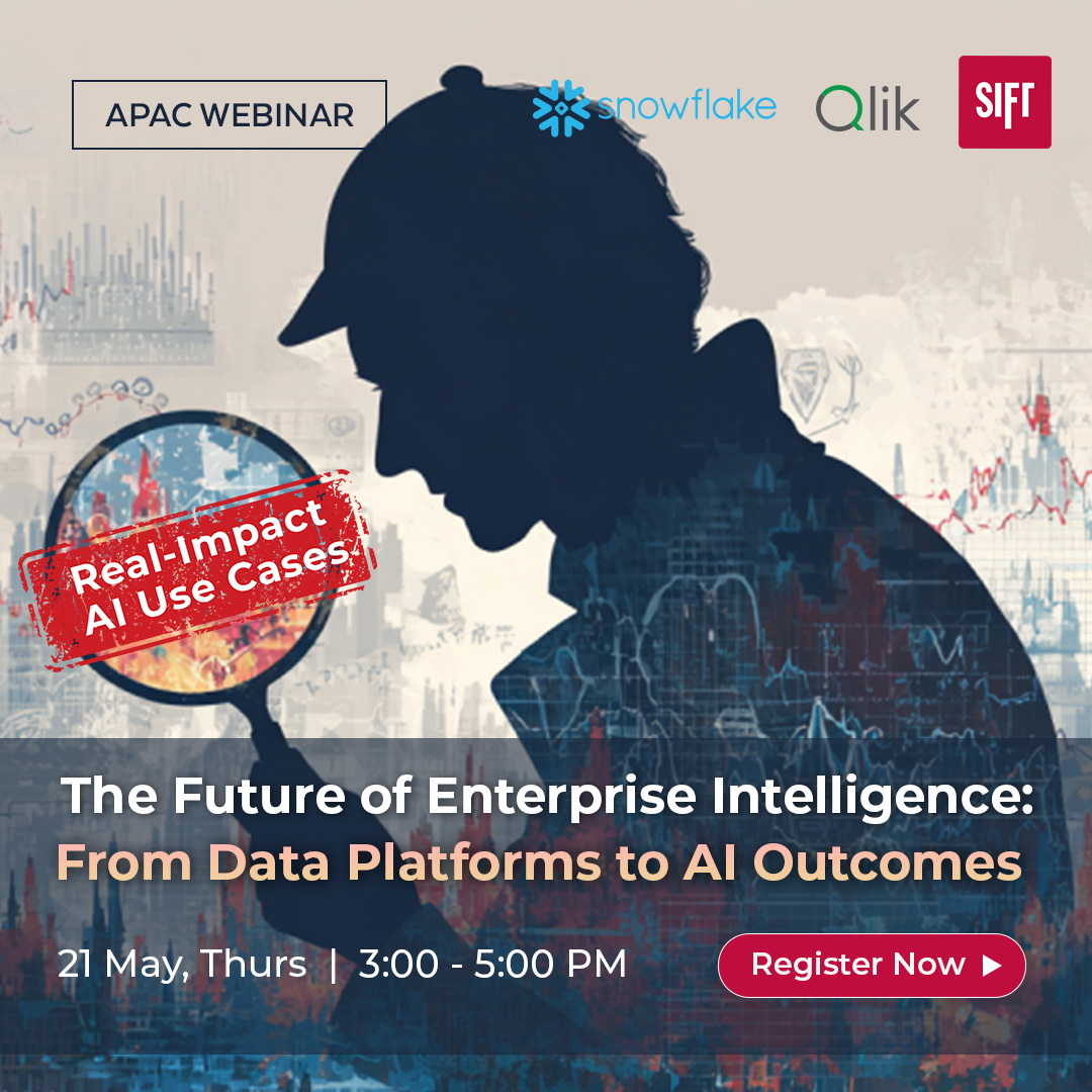SiftAnalytics's tweet photo. Join our upcoming Enterprise Intelligence webinar and discover how leading enterprises are bridging the gap between data platforms and AI-driven value creation. Register here: https://t.co/jlRc7CR5T7 https://t.co/N0ZHS0G4QB
