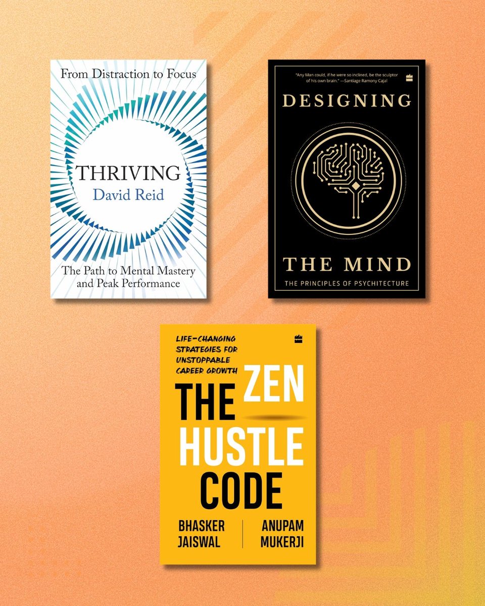 HarperCollinsIN's tweet photo. Packed with practical exercises, real-world examples and inspiring insights, these books are your guide to mastering your mind and achieving extraordinary results through all phases of your life.

@Designing_Mind
@bhaskerj

#READWithHarperCollins #Thriving #Performing https://t.co/vEyCBB7khj