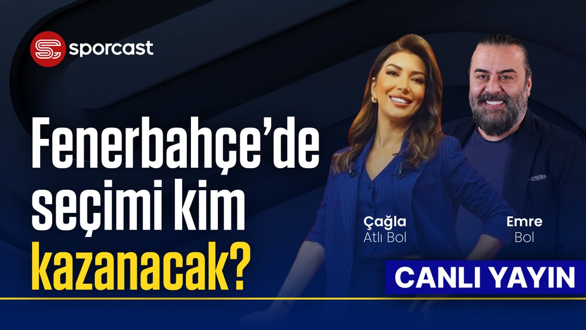 sporcasttr_'s tweet photo. ⚽ Fenerbahçe’de son durum
🏆 Galatasaray’ın şampiyonluğu
🗳️ Seçim gündemi ve başkan adayları
💣 Transfer kulislerinden flaş gelişmeler

Emre Bol & Çağla Atlı Bol Gündem Bol'da yorumluyor. 👀

📺 15.00’te Sporcast YouTube kanalında canlı yayında!

🔴Canlı yayın linki: 
https://t.co/cu4u3fJCNX

🎙️@cagla_atli 
🎙️@emrekbol