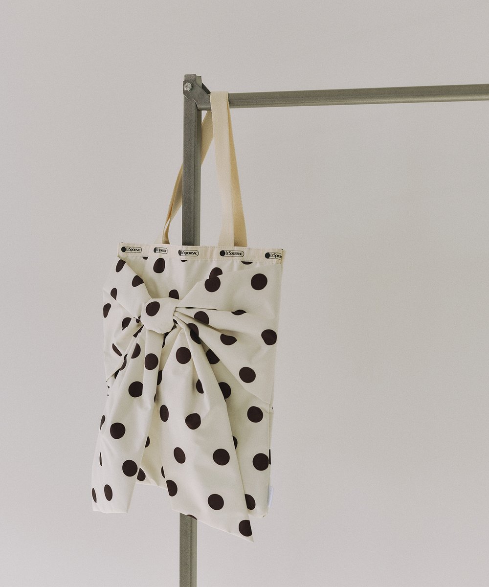 LeSportsac × SNIDEL ◤LG BOW EMERALD TOTE◢ 大きなリボンがポイント