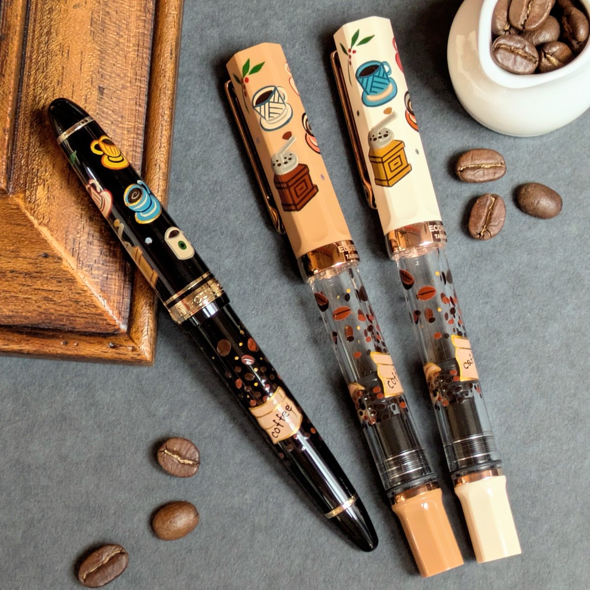 TWSBI ECO 輪島蒔絵万年筆 カルチェラタン ラテ、 カルチェラタン
