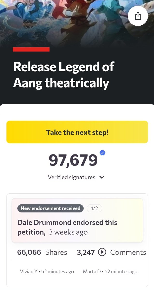 Carl_Nwakakwa's tweet photo. "Complaining on the internet does work!"

SO WHY THE FUCK HASN'T IT WORKED FOR AVATAR AANG: THE LAST AIRBENDER?! 😭

We've been screaming for the movie to be put back in theaters since the streaming announcement! The petition is currently sitting at 97K!

https://t.co/vtcm6JJfZO https://t.co/lF089OO9MT