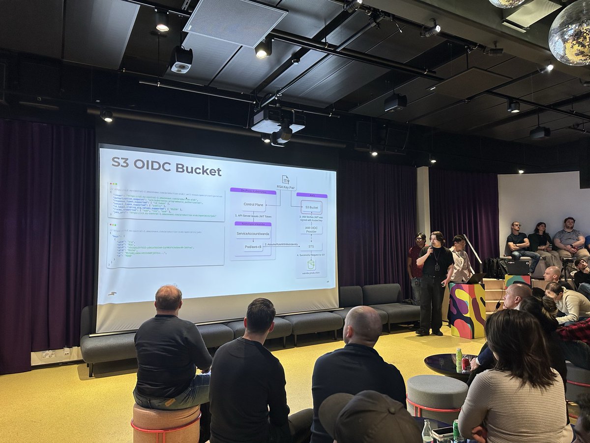 PenguinnPower's tweet photo. Attended the @DevOpsFinland meetup tonight hosted by @smartlyio , joint event with Kubernetes Finland.

Two talks

1. Secured AWS access from baremetal Kubernetes (Smartly)

2. Running and scaling vLLM on Kubernetes (ConfidentialMind)

Thanks @smartlyio for the hospitality! https://t.co/Y30LpM3zQy