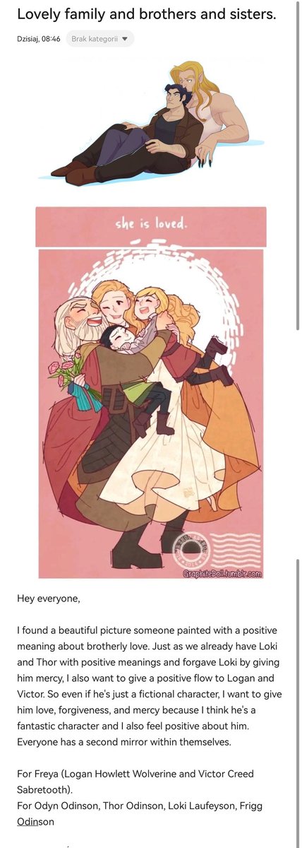 sheiraoz's tweet photo. Power of love, forgiveness and mercy 🫂
Color light purple lavender 🪻 💜.
🌸🌼
#wolverine #thor #marvel #freya #loki #sabretooth #love #frigg #odyn #comic #cats https://t.co/TfqqFenqFI