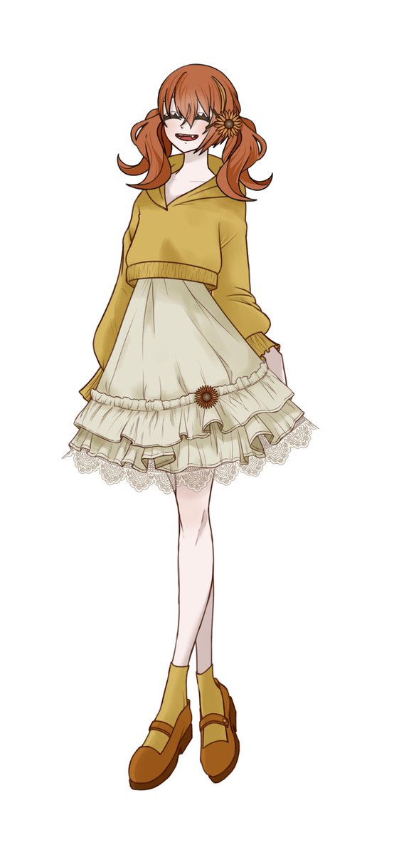 trpg_sora's tweet photo. 数年間陰の作業で嫌がっていたため完成しなかった絵を完成させました、日向夏葵の私服差分です
前の絵から膝小僧に癖というアップデートを少しだけかけました https://t.co/pOqOfOiZmV