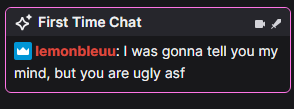YVXO_LIVE's tweet photo. @imfreshbaker This was in my chat a few days ago. Let the haters hate. Nobody Knows your life/living condition. Game banter is okay but attacking someone personally is DTM in my opinion. GL with the grind. https://t.co/8u9MpSaLUm