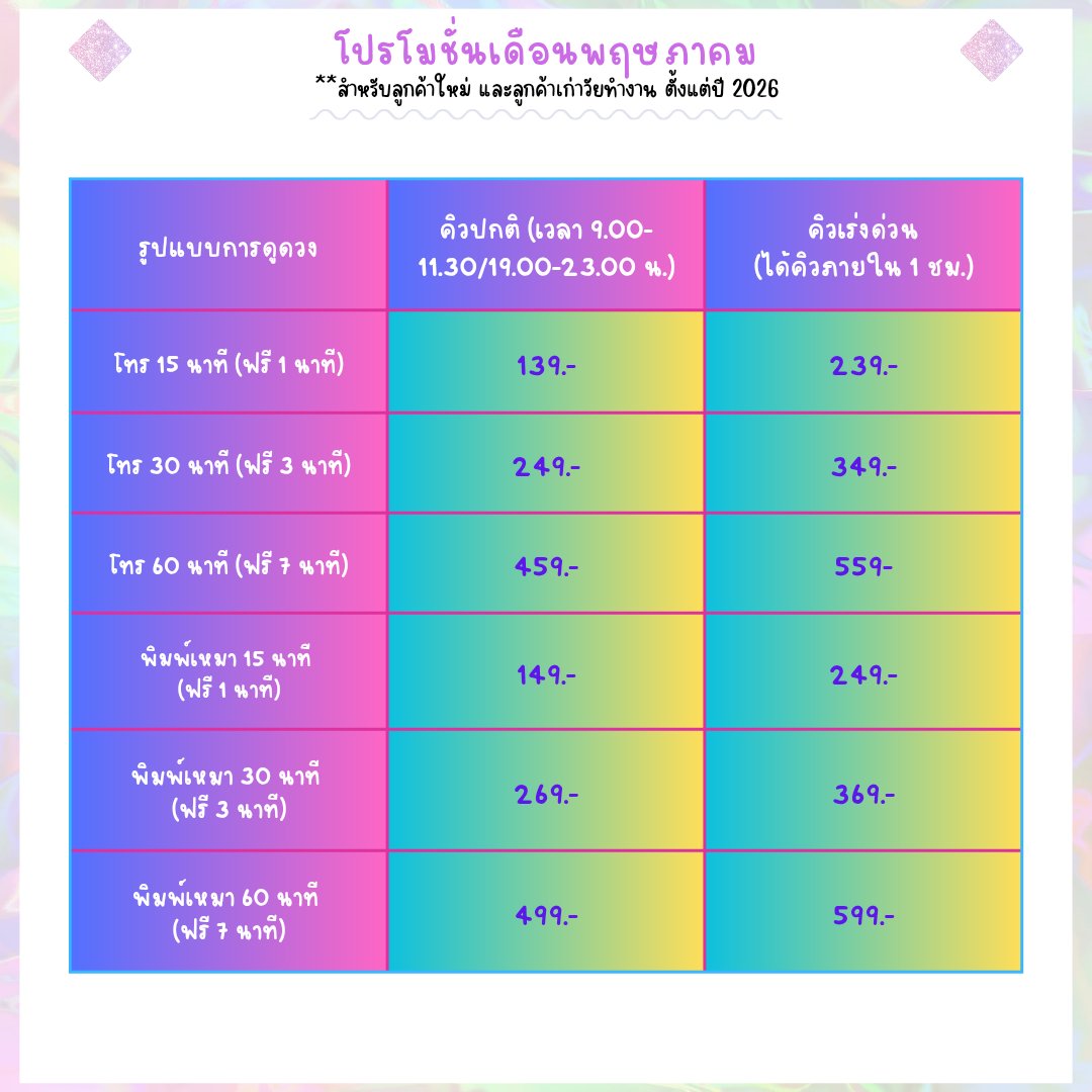 {Open ลูกค้าใหม่ฟรี 1 q.} BelovedFortuneteller🔮🌟 tweet media