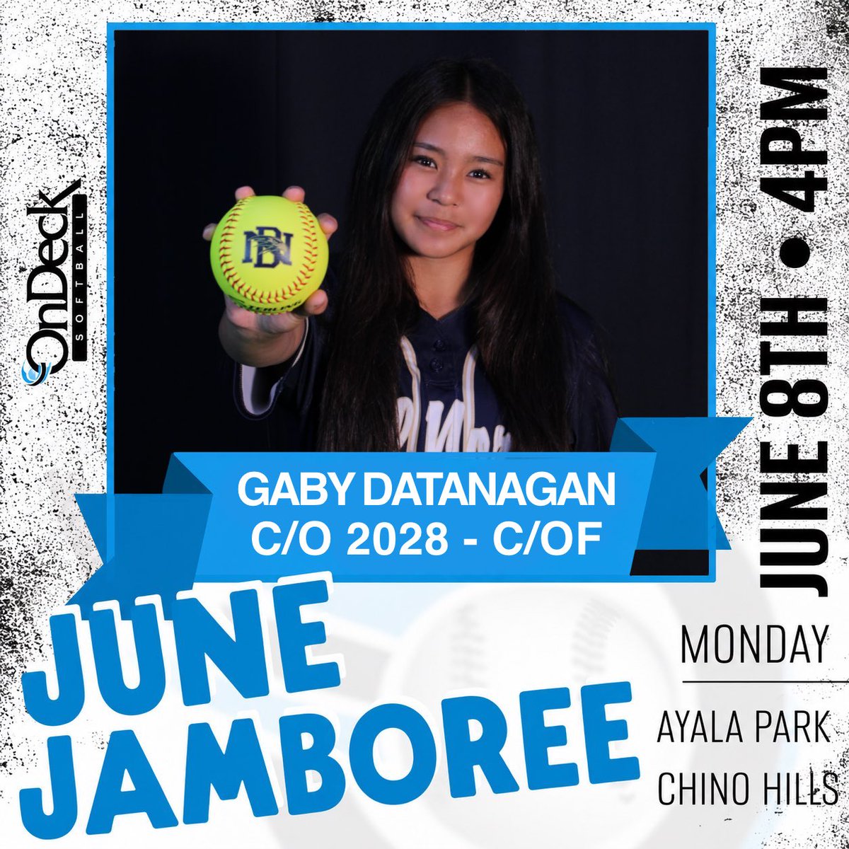 gabydatanagan28's tweet photo. Thank you @ondecksoftball for inviting me to the June Jamboree in Chino Hills. I'm excited for the opportunity! https://t.co/Xe5cUGqsHn