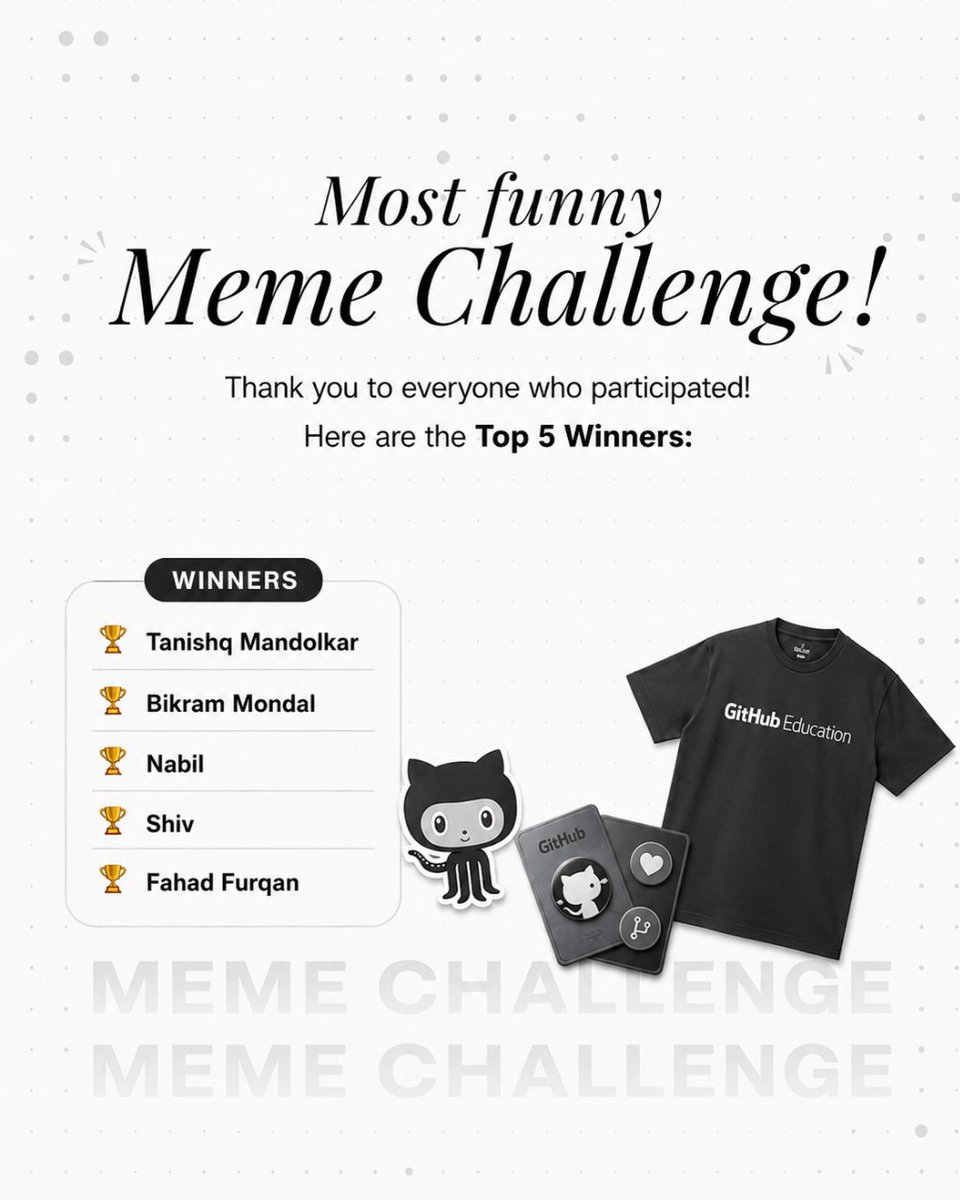 theayacommunity's tweet photo. The results are finally, huge congrats to all winners of the Most Funny Meme Challenge 🏆

Winners are @TanSacMan, @CSnippets62428, @n4bi10p, @shiv_hai_hm  & @FahadFurqa19093 

The response was honestly insane. The creativity from the community was next level. Even if you didn’t take home a prize this time, this is just the beginning 💙

Thank you to everyone who participated, shared memes & made this challenge so fun.
