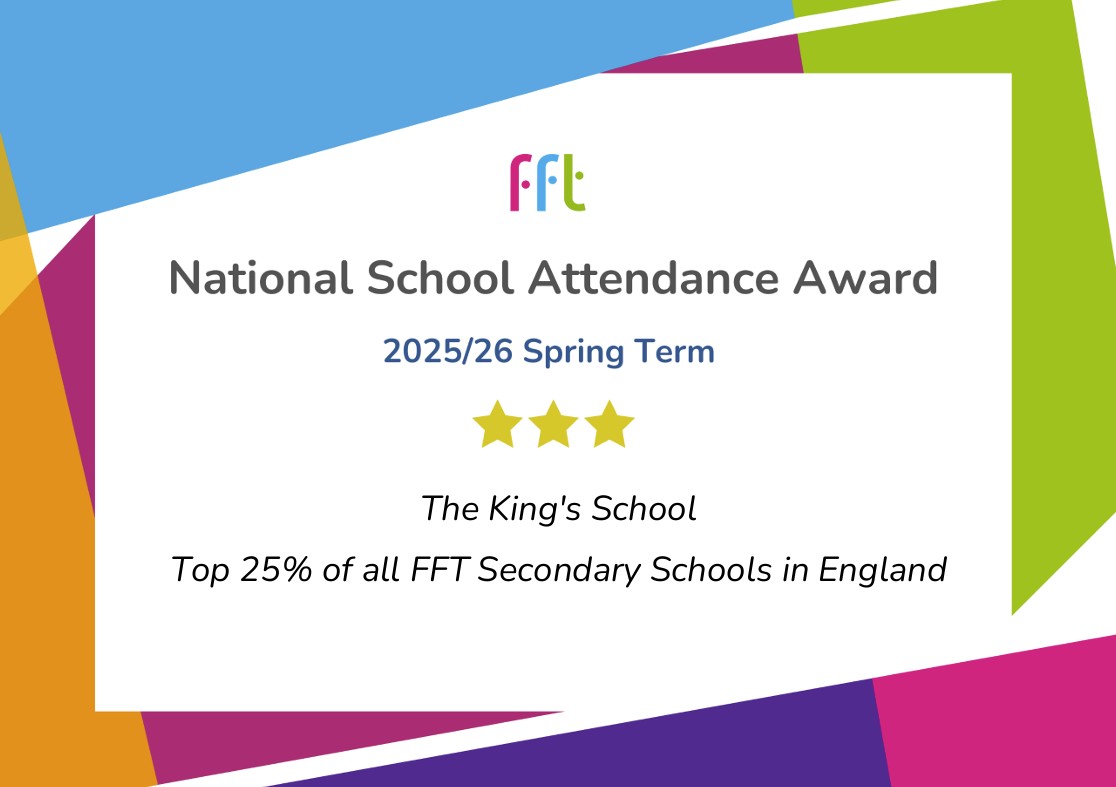 PATKingsSchool's tweet photo. βοΈ Well done Team King's! βοΈ
We are proud to celebrate our students, whose dedication and commitment to excellent attendance has led to another national attendance award for our school. #AttendanceAward #AttendanceMatters #TeamKings https://t.co/HA9FK0pBLt