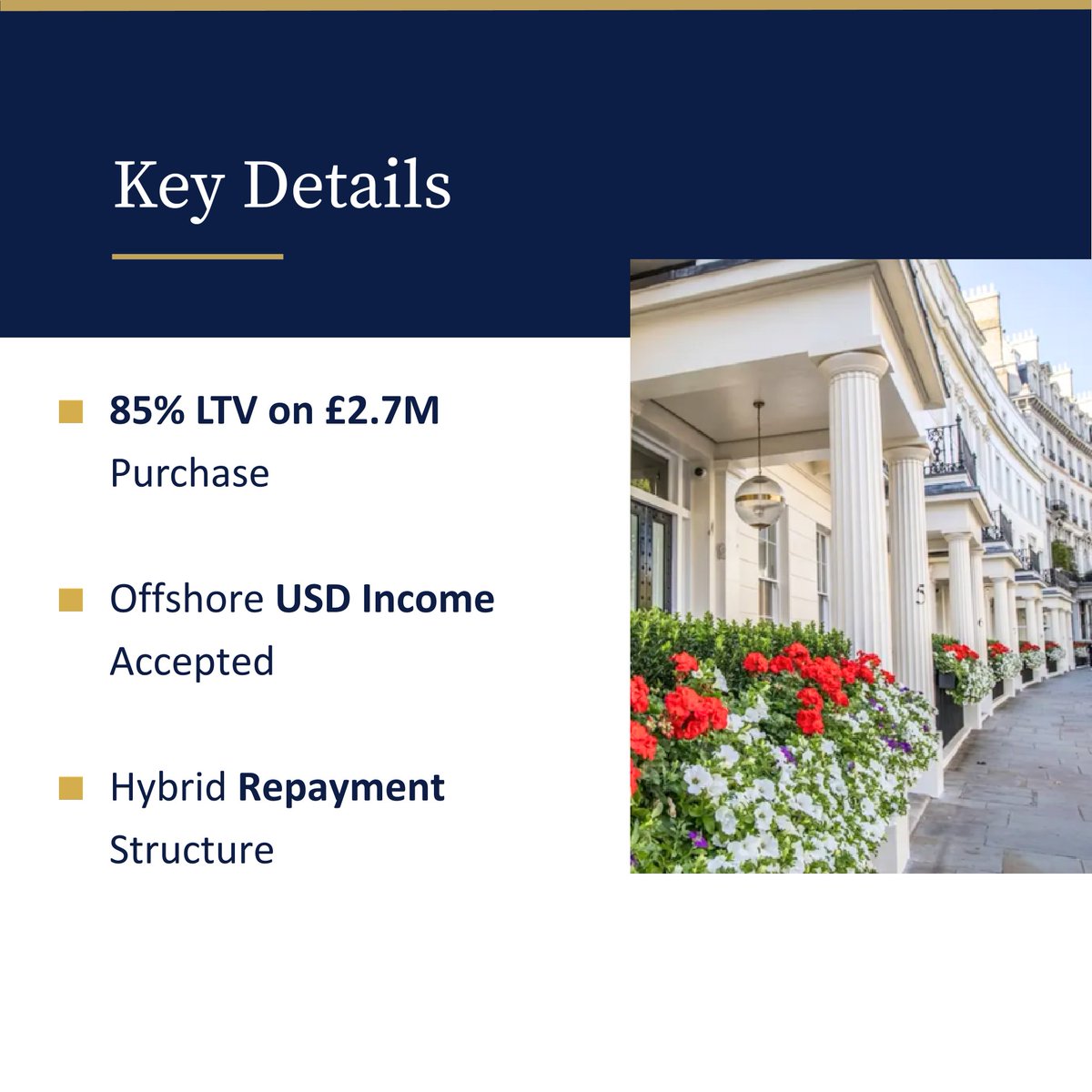 EnnessGlobal's tweet photo. £2.3M mortgage secured at 85% LTV for US nationals relocating to London.

Structured to preserve liquidity and avoid asset sales.

For international buyers, structure matters as much as the property.

🔗 Case study in comments

#EnnessGlobal #Mortgage https://t.co/G3MN8SX8EL