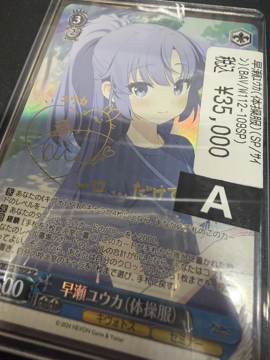 🔥🔥ヴァイス 入荷情報🔥🔥 ⭕️早瀬ユウカ（体操服）¥35000 ⭕️早瀬