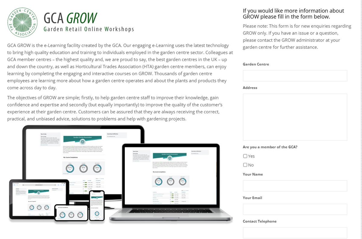 GC_Association's tweet photo. Have you tried our GROW e‑learning modules yet?

They offer comprehensive training designed specially for #GardenCentre teams and are available to GCA and @HTAnews members.

👉 Find out more or sign up here: https://t.co/5NJmwFzBek https://t.co/NBk0f5M8Cq