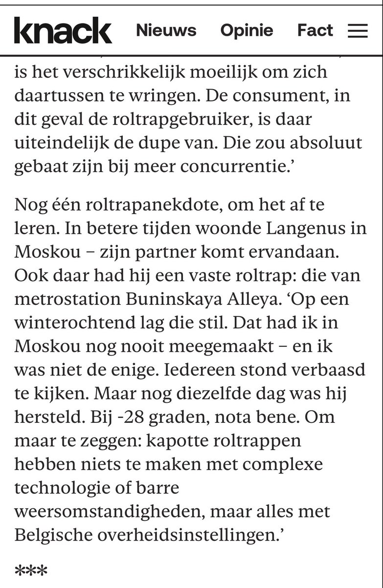 GeertLangenus's tweet photo. Omdat de kwestie niet alleen belangrijk is voor de hippe vogels op dit platform zoals u, hebben uw #roltrapwatcher en confrater @IveMarx ook met @Knack gesproken. 🙏Stijn Tormans! Eerste keer dat de Vlaamse pers schrijft over het mooie Buninskaya Alleya! 

https://t.co/Xf5mSOTweI https://t.co/gJqUFobSUo