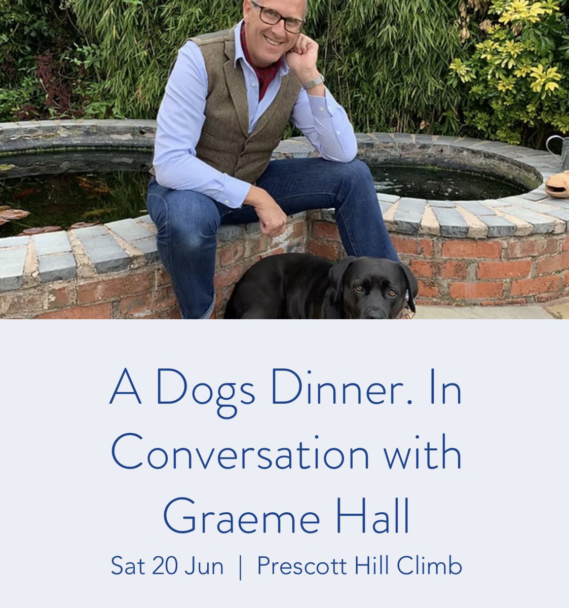 GraemeDogfather's tweet photo. ๐พ A Dogโs Dinner ๐พ
๐ Prescott Hill Climb
๐
Saturday 20 June
๐ก Arrive 6.30pm | Dinner 7.00pm
Enjoy a delicious dinner followed by a lightโhearted conversation.
To find out more and get it booked!๐
https://t.co/fFtSaLUm13
#incoversation #dogsdinner https://t.co/IYpsKnZgmI