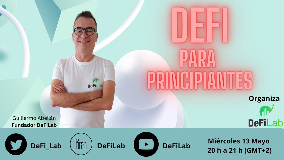 DeFi_LaB's tweet photo. Participa en el directo por Youtube 👇
https://t.co/hfwDuVQ0U5 

Dedicado a Bitcoiner y usuarios cripto que sólo usan exchanges y plataformas centralizadas de criptomonedas.

¿Todavía no usas DeFi? ¿A que esperas para aprovechar las ventajas de las finanzas descentralizadas? https://t.co/FhBNLFYMxN
