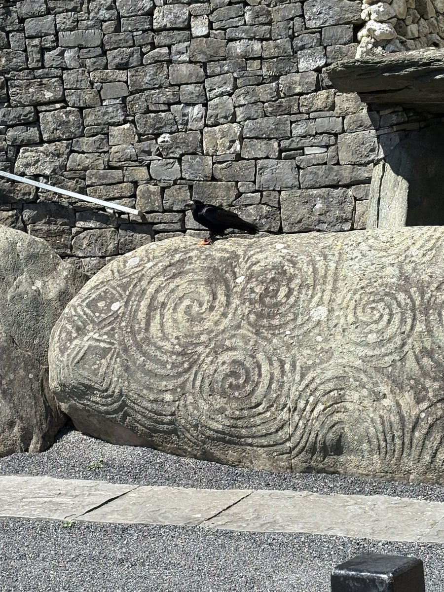 brunaboinneOPW's tweet photo. Somebody wanted a birdseye view🐦‍⬛☀️
📷Seán
#EntranceStone #Newgrange #brunaboinne https://t.co/zDsYwAsJzI
