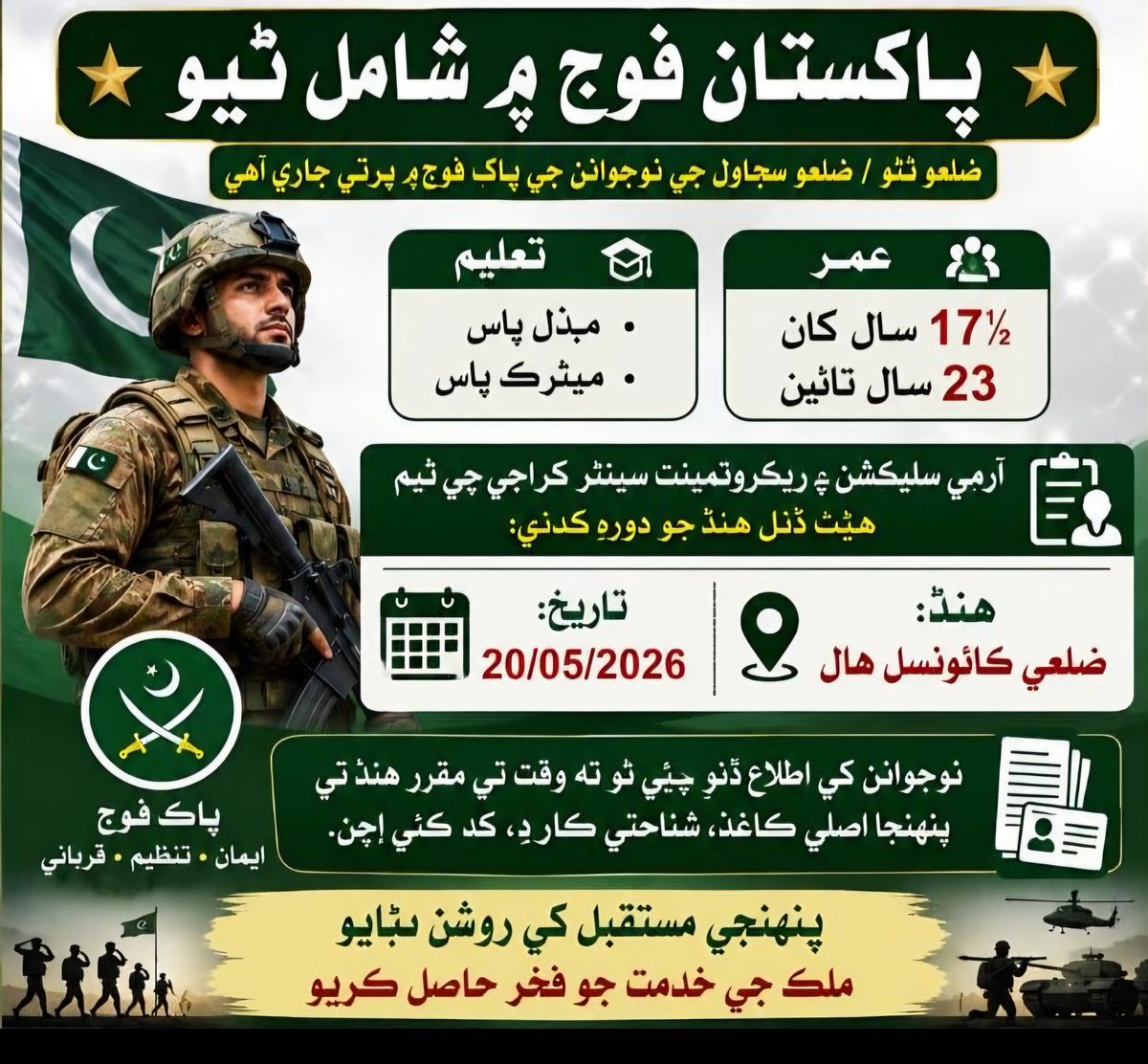 HajiAliHassanZ's tweet photo. Job opportunity for the people of Thatta and Sujawal. https://t.co/tl1sXaBxOO