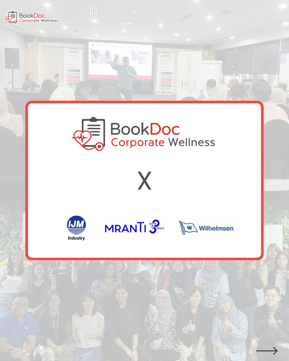 BookDoc's tweet photo. BookDoc supports employee well-being through structured and sustainable wellness initiatives that promote a healthier, balanced, and productive workplace. Learn more at https://t.co/9Vf8X63E01 or email us at marketing@bookdoc.com.

#BookDoc #BDCorporateWellness #EmployeeWellbeing https://t.co/eApqONstlZ