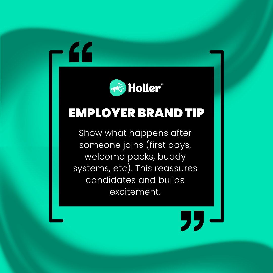 HollerGlobal's tweet photo. The candidate experience doesn’t end once someone accepts the offer!

Highlighting your onboarding process gives future hires a clearer picture of what joining your company actually feels like🤝 https://t.co/arlpbl0HLF