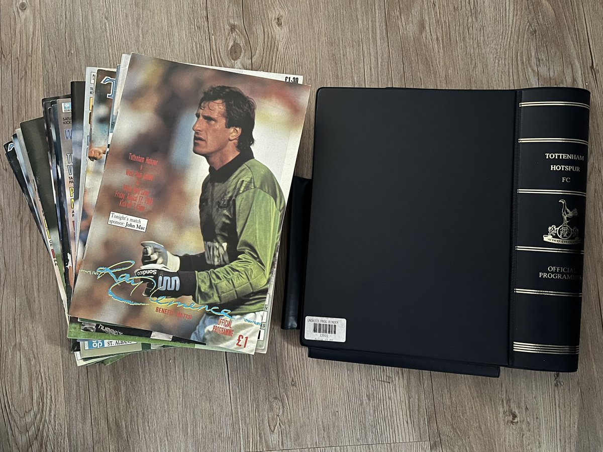 No1THFCProgs's tweet photo. Anyone fancy the complete run of 1990/91 home programmes from our 1991 FA Cup Winning season? Great keepsake and will include official Tottenham programme binder. £30 plus £6 UK tracked postage. (Other seasons available) DM me 👍🏻 https://t.co/rOaLNP9IMf