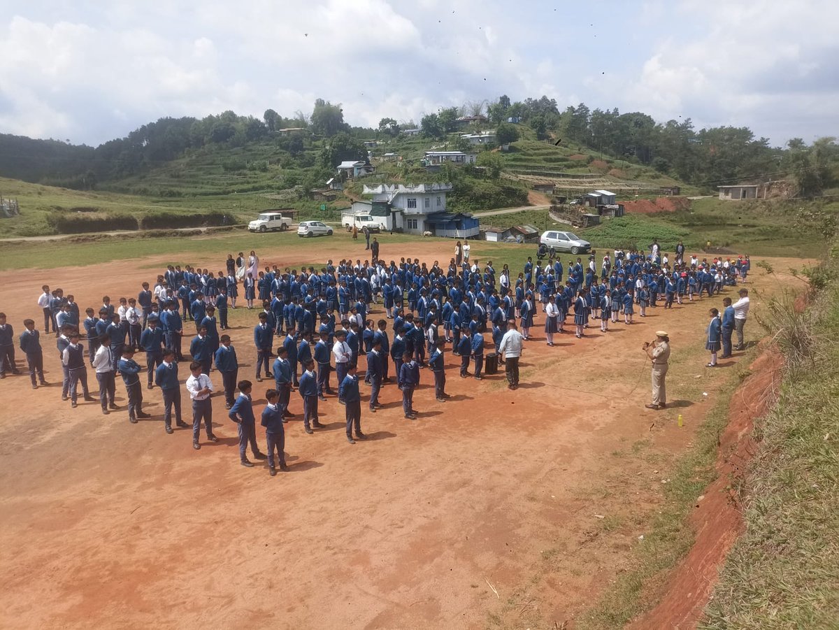 EasternDef's tweet photo. As part of the action plan to prevent child marriage, an awareness programme was conducted at Lawphiah Presbyterian Secondary School on 6/5/2026 and an Officer from Mairang Police Station had delivered a speech on the aforesaid Topics. 
@MeghalayaPolice https://t.co/6rRERVHWUF
