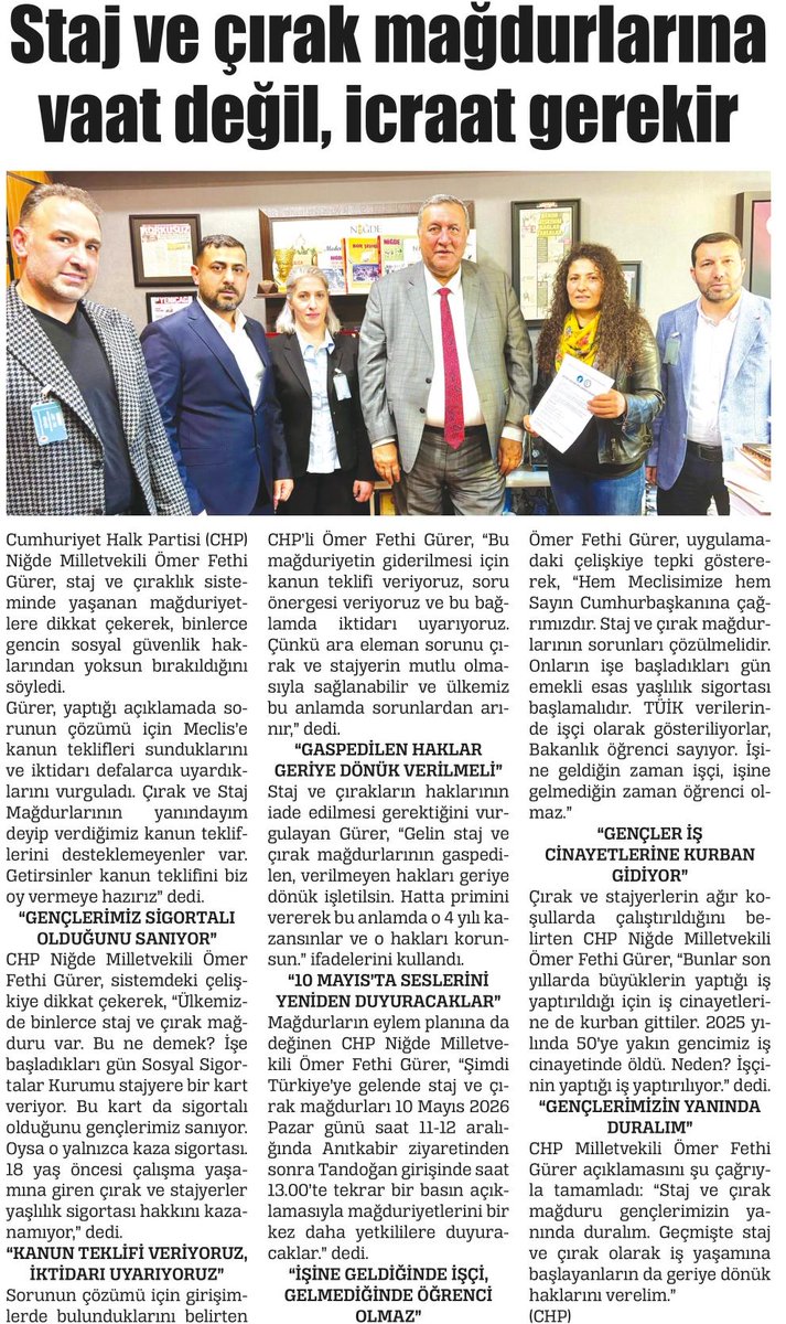 fethigurer's tweet photo. 📰MEMURLAR DA YOKSULLUK SINIRI ALTINDA KALDI
(NİĞDE GÜNAYDIN)

📰STAJ VE ÇIRAK MAĞDURLARINA VAAT DEĞİL, İCRAAT GEREKİR
(NİĞDE HABER)

📰KADIN OLMAZSA TARIM OLMAZ, ÜRETİMİN OMURGASI EMEK VEREN KADINLARDIR
(YEŞİL BOR) https://t.co/yiuKzOVU0R