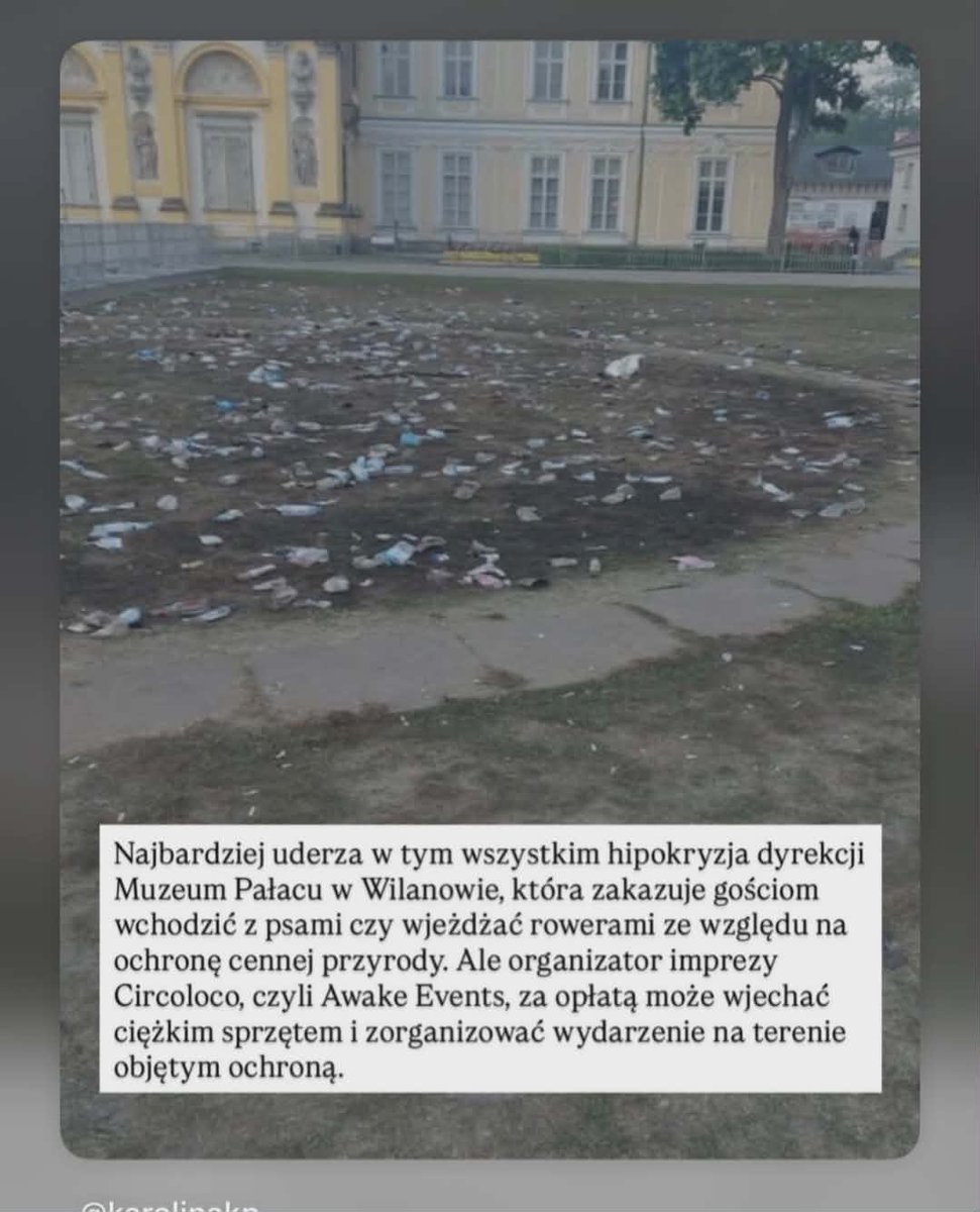 PytanieD's tweet photo. A ja myślę że @InPostPL tyle razy działal charytatywnie na rzecz Polski, tyle razy wspierał i pomagał, że spokojnie może pokryć koszty ewentualnych zniszczeń na terenie pałacu w Wilanowie. https://t.co/8r3l2bXJeD