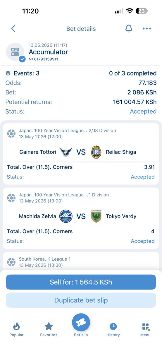 BettKMax's tweet photo. Corners 

3 Games 

77 Odds 

1UQQ7 https://t.co/I92y8OEKC0