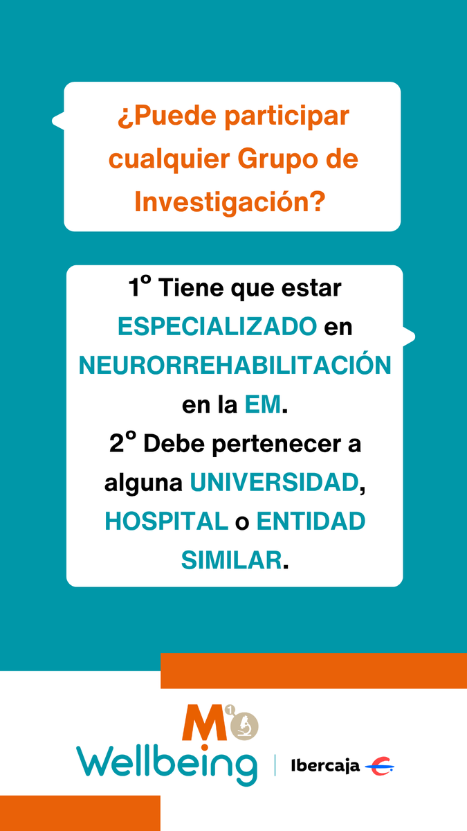 esclerosiseme's tweet photo. ¿Tienes dudas sobre cómo participar en el Proyecto M1 | Wellbeing?

🔎 Recuerda que tienes hasta el 17 de mayo (este domingo) para presentarte.

🔸 Esclerosis Múltiple España ha puesto en marcha esta propuesta, dentro del Proyecto M1, gracias a la iniciativa «Tu Dinero Con Corazón» de Ibercaja.

🔹 Una nueva línea que pretende fomentar la investigación en neurorrehabilitación, entendida como uno de los pilares fundamentales en la mejora de la calidad de vida y el bienestar de las personas con Esclerosis Múltiple y sus familias.

👉 Abrimos una convocatoria de Ayudas en neurorrehabilitación en la EM a nivel nacional. 

👉 Resolvemos las dudas más frecuentes a la hora de presentarse.

#ProyectoM1Wellbeing
#EMrehabilitación
#EsclerosisMúltiple